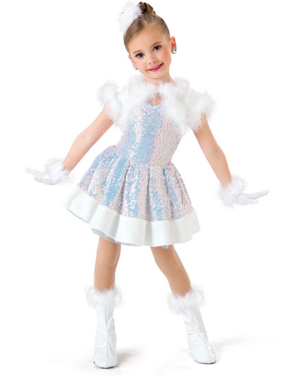 NEW! A Wish Come True Winter Wonderland Holiday dance costume iridescent